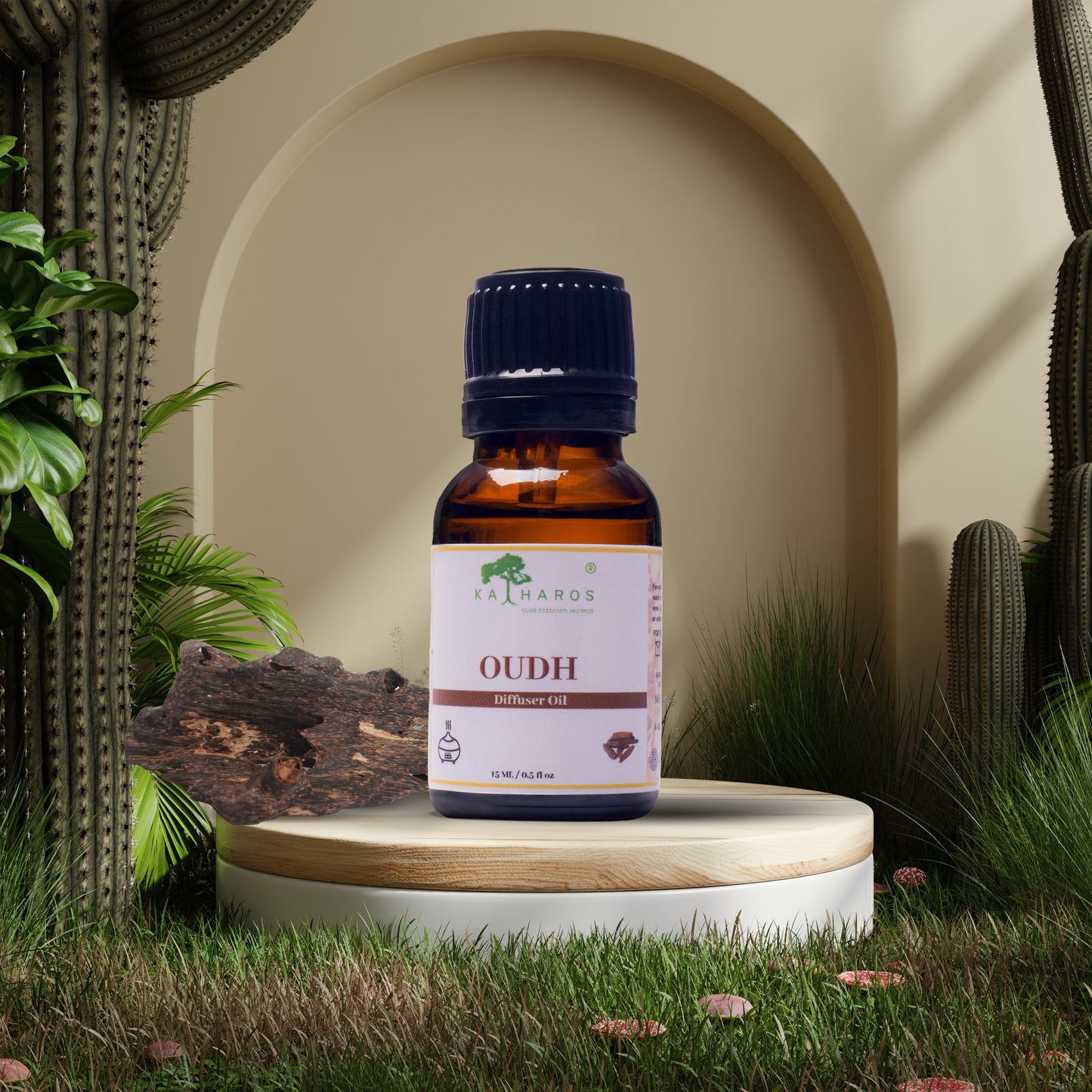 Woody Aroma Diffuser/Humidifier Oil Set of 5- Tobacco Vanilla, Oudh, Saffron Sandal, Sandalwood, Patchouli Vanilla 15 mL Each