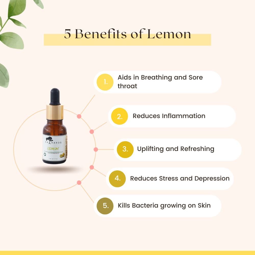 Katharos Lemon Essential Oil 15 mL