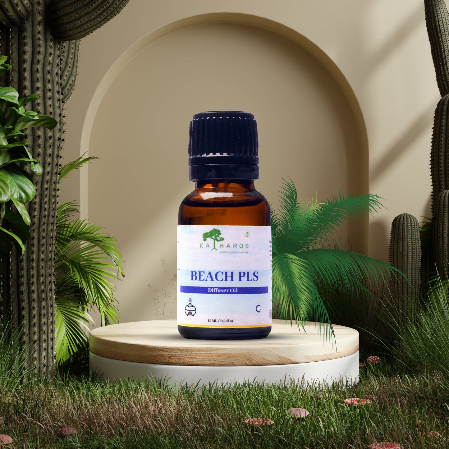 Fresh Aroma Diffuser/Humidifier Oil  Set of 5- Aqua, Tropical, Panorama, Fresh Rain, Beach Pls 15 mL Each
