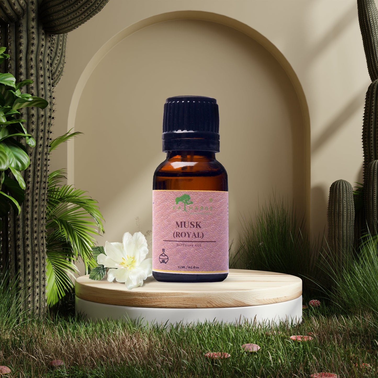 Oriental Aroma Diffuser/Humidifier Oil  Set of 3-  Firdaus, Musk, Sandalwood 15 mL Each