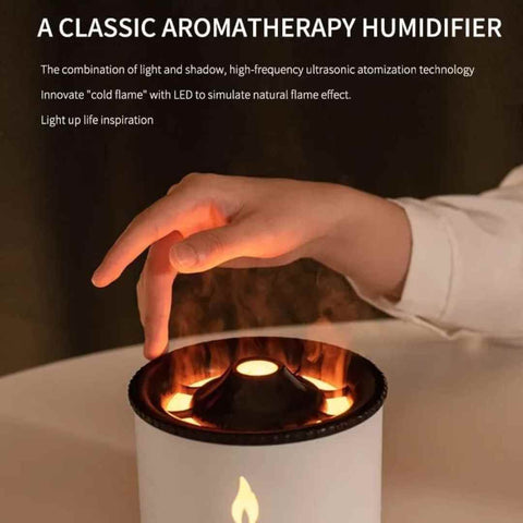 Volcano Effect Aroma Humidifier/Diffuser + 2x Complimentary Diffuser Oils