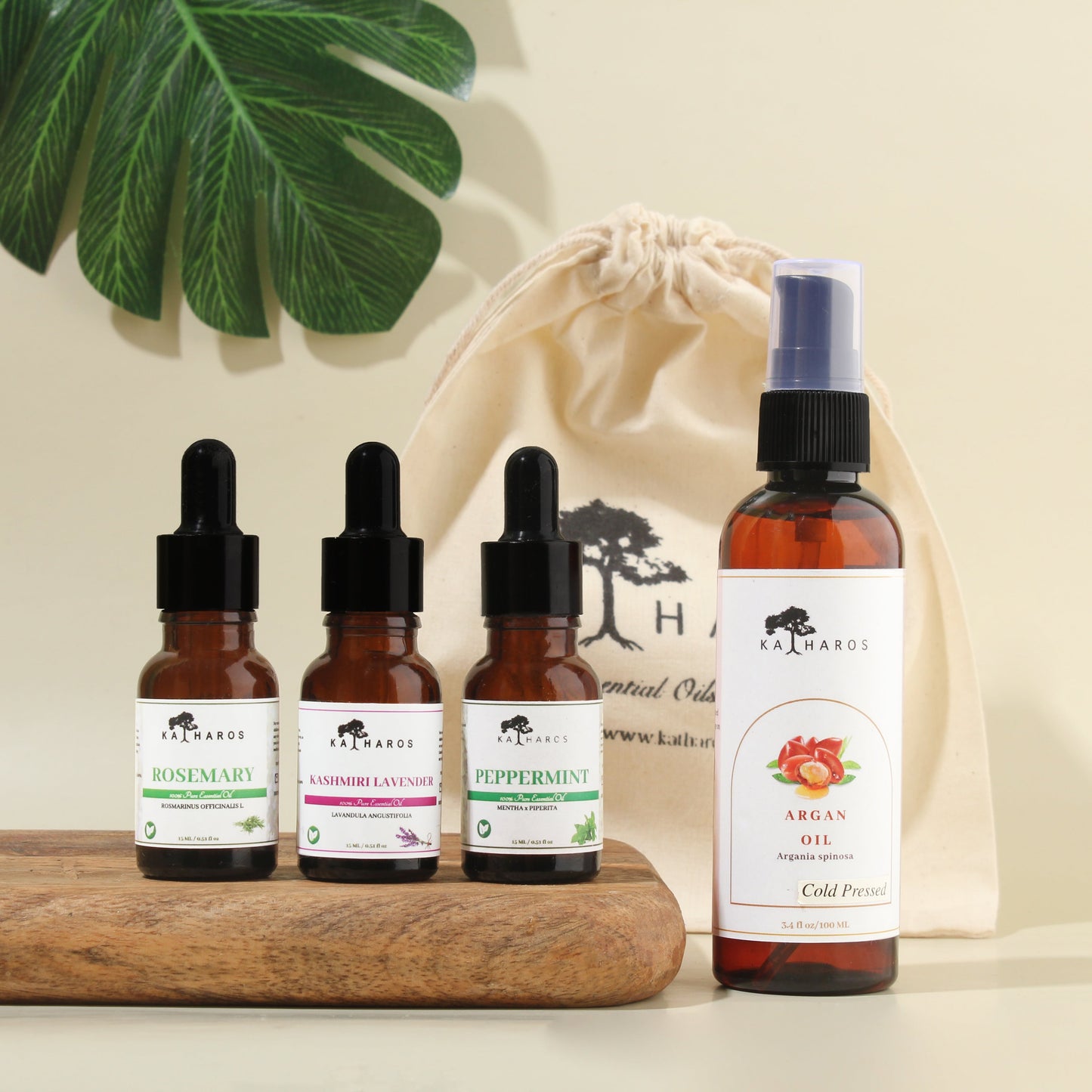 Hair Care Kit - Argan Oil | Rosemary | Peppermint | Kashmiri Lavender