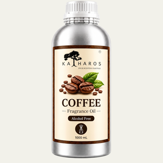 Katharos Coffee Fragrance Oil, 1 L bottle.