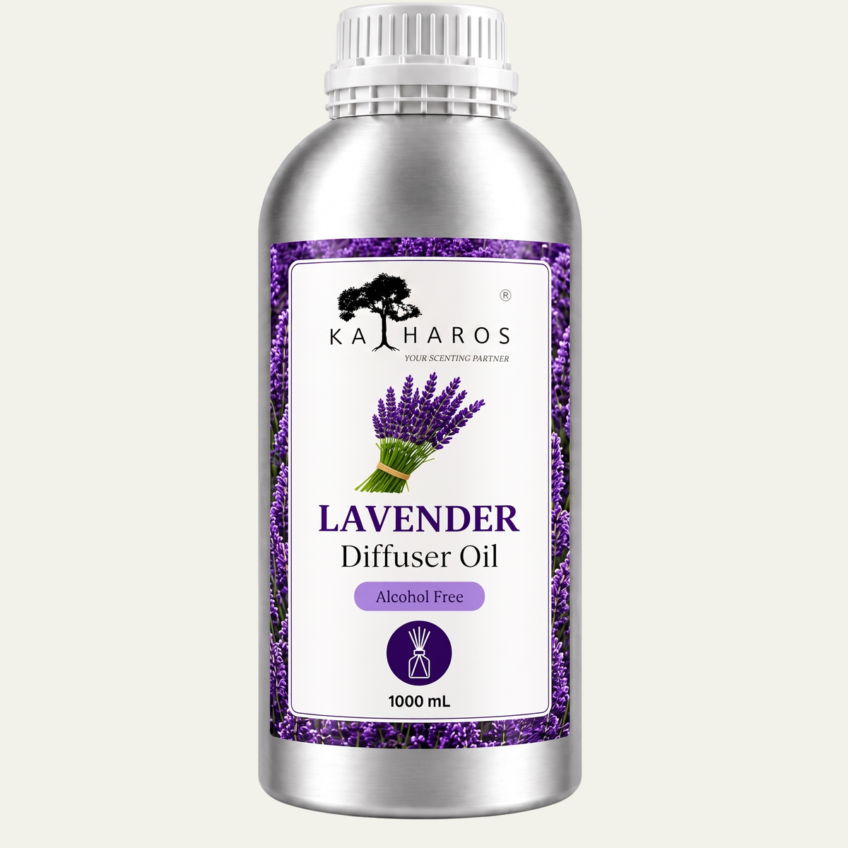 Katharos French Lavender Fragrance Oil, 1 L bottle.